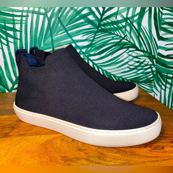 Rothy's Shoes Rothys Black Eco Vegan High Top Sneakers Womens 8